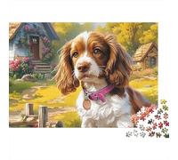 Desafío Puzzle 1000 Piezas Springer Spaniel - Brain Teaser Adultos, Piezas Duraderas, Regalo O Decoración, Incluye Póster, 38x26cm/1000pcs