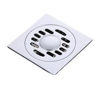 Desague Ducha Desagüe de Suelo latón Cromado, 10x10 Cm, baño, balcón, Lavadora, Drenaje Doble Uso, desagües, Filtro Pelo, colador(D-Dual)