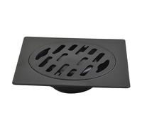 Desague Ducha Drenaje de Ducha for Suelo de baño, desagüe de Suelo de Pintura Negra, desagüe de Suelo antiolor, escurridor de Ducha de bañera, Drenaje Cuadrado de Acero Inoxidable