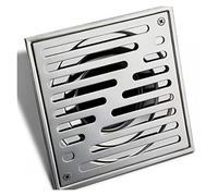 Desague Ducha Rejilla de Ducha Cuadrada de Acero Inoxidable 304, tapón de Drenaje, Inserto de Suelo de azulejo, Rejilla de Drenaje Cuadrada, Filtro de Drenaje de Tubo de Drenaje de baño(110mm)