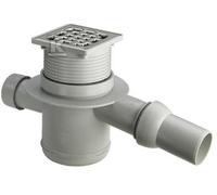 Desagüe baño 40x50 plástico/gris 556907
