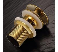 Desagüe Click Clack automático universal 1'' 1/4 para lavabo, bidé, pop up latón dorado resistente