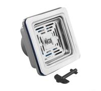 Desagüe cuadrado de 110 mm para fregadero de cocina de acero inoxidable con función de elevación y rejilla de filtración para optimización del flujo de drenaje