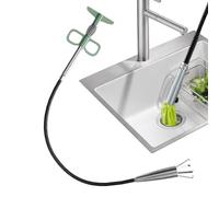 Desagüe de ducha con 4 garras para desatascar, mango antideslizante | Barrena de drenaje de baño para propietarios de viviendas, personal de mantenimiento, baño, cocina, lavabo, bañera