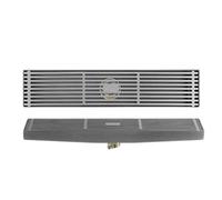 Desagüe de ducha lineal de acero inoxidable con filtro de pelo extraíble de alta calidad para drenaje de suelo de baño, fácil instalación, resistente al óxido, ideal para duchas modernas