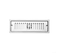 Desagüe de ducha lineal de acero inoxidable para habitación húmeda, sello de gravedad antiolor con colador de pelo, trampa de residuos de baño resistente al óxido (30 x 10 cm)