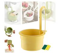 Desagüe de fregadero colgante, cesta de basura con presión, cesta de colador colgante for grifo con vaciado automático, fácil de instalar, cesta de basura con presión for restos de basura de cocina.(Y