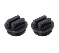 Desagüe de invierno para piscina, rosca MIP de 1-1/2 pulgadas para Hayward, para Pentair y para sistemas de filtro Jandy, juego de 2 piezas (negro)
