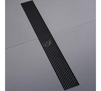 Desagüe de Piso de Acero Inoxidable Cepillado Dorado Opcional, colador de Alambre antiolor para baño, balcón, Inodoro, Cocina, desagües, Negro Medio, 600 mm