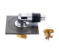 Desagüe de piso de acero inoxidable gris con núcleo de cobre y válvula de cierre automático para lavadero de cocina, diseño antiinsectos(7)