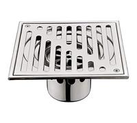 Desagüe de piso for baño, desagüe cuadrado, colador inserción azulejos ducha acero inoxidable 304(120mm)