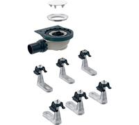 Desag&uumle de plato de ducha Geberit con 6 canales, 154.013.00.1 para plato de ducha Setaplano, altura de sellado del agua 50 mm - 154.013.00.1