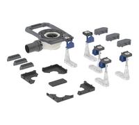 Desagüe de plato de ducha Geberit con cinco pies largos, integrado para el plato de ducha CleanFloor30, altura del agua de sellado 50 mm, 551.565.00.1