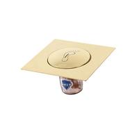 Desagüe de Suelo con Pedal de Acero, Cubierta de Paso para prevención de olores y Defensa de bichos, para Lavabo, bañera, Ducha, Suelo de baño fácil