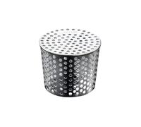 Desagüe de suelo de acero para exteriores, diseño antiratón, ventilado, varios tamaños para opción para terraza, jardín, balcón, rejilla de drenaje de acero inoxidable montado en la pared