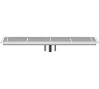 Desagüe de suelo de ducha de acero inoxidable 304 con cubierta extraíble, solución de drenaje antiobstrucción de 30 cm para baño y sótano, resistente, resistente al óxido, diseño fácil de limpiar