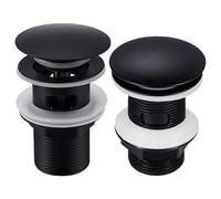 Desagüe Emergente De 2 Piezas, Tapón De Resorte Para Fregadero, Desagüe De Lavabo, Desagüe Emergente De Empuje, Tapón De Drenaje, Adecuado Para Canales De Drenaje De Cocina Y Baño