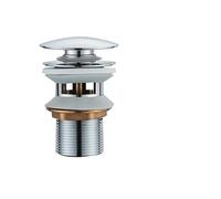 DesagüE Emergente para Lavabo Pop Up Drain Button Bathroom Sink Plug Drainer Siphon Waste Stopper Wash Basin Faucet Accessory Washbasin Pipe Black Gold Rose para Lavabo(Chrome B)