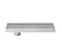 Desagüe Lineal para Ducha con colador para Cabello, desagüe Rectangular de Piso de Alto Desplazamiento para un Flujo de Agua eficiente.