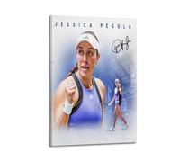 DESAKMQR Jessica Pegula Póster Arte Estrella del Tenista Frescas Obras de Arte Pinturas Murales Cuadros en Lienzo Arte Mural Decoración del Hogar 12 x 18 Pulgadas (30 x 45 cm)