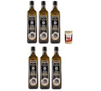 Desantis olio extra vergine di oliva DOP, aceite de oliva virgen extra, terra di bari bitonto DOP, 6 x 0,75 l + polpa italiana gourmet 400 g