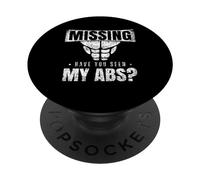 Desaparecido: ¿Has Visto mis Abdominales? Abs Fitness Músculos Abdominales PopSockets PopGrip Adhesivo