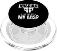 Desaparecido: ¿Has Visto mis Abdominales? Abs Fitness Músculos Abdominales PopSockets PopGrip para MagSafe