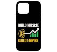 Desarrolla músculo, construye un Imperio, Barra con dólares, Carcasa para iPhone 16 Pro MAX