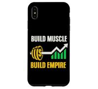 Desarrolla músculo, construye un Imperio, Barra con dólares, Carcasa para iPhone XS MAX