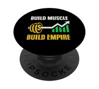 Desarrolla músculo, construye un Imperio, Barra con dólares, PopSockets PopGrip Adhesivo