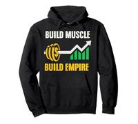 Desarrolla músculo, construye un Imperio, Barra con dólares, Sudadera con Capucha