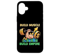 Desarrolla músculo, construye un Imperio, motivación, Barra, Carcasa para iPhone 16 Plus