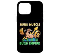 Desarrolla músculo, construye un Imperio, motivación, Barra, Carcasa para iPhone 16 Pro MAX