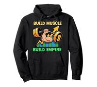 Desarrolla músculo, construye un Imperio, motivación, Barra, Sudadera con Capucha