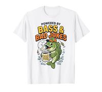 Desarrollado por bajo y Chistes Malos para un Divertido papá Pescador Camiseta