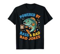 Desarrollado por Bass and Bad Jokes Funny Fishing Dad Camiseta