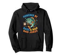 Desarrollado por Bass and Bad Jokes Funny Fishing Dad Sudadera con Capucha