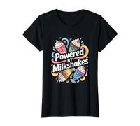 Desarrollado por Batidos Coloridos Dulces Camiseta gráfica económica, Mujer, Negro, L