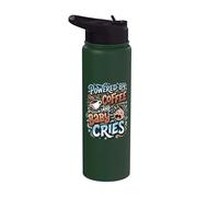 Desarrollado por café y bebé llora enfermera posparto nueva mamá Stainless Steel Insulated Water Bottle