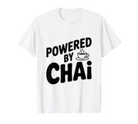 Desarrollado por Chai Tea Lovers Funny Camiseta gráfica económica, Hombre, Blanco, L