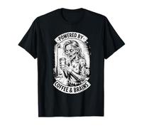 Desarrollado por Coffee and Brains Funny Zombie Humor Camiseta