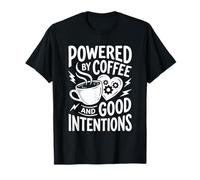Desarrollado por el café y Las Buenas intenciones Divertido Amante del café Camiseta