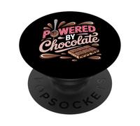 Desarrollado por el chocolate - Humor Chocoholic Sweet Tooth PopSockets PopGrip Adhesivo