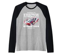 Desarrollado por Erector 25 en 1 Supercar Modelo Coche Retro Camiseta Manga Raglan