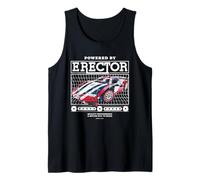 Desarrollado por Erector 25 en 1 Supercar Modelo Coche Retro Camiseta sin Mangas