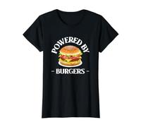 Desarrollado por Hamburguesas Burgers Fast Food Lover Funny Beef Burger Joke Camiseta gráfica económica, Mujer, Negro, L