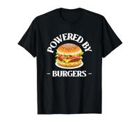 Desarrollado por Hamburguesas Burgers Fast Food Lover Funny Beef Burger Joke Camiseta gráfica económica, Hombre, Negro, S