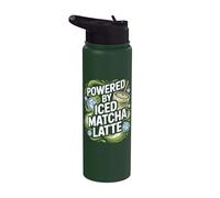 Desarrollado por Iced Matcha Latte Stainless Steel Insulated Water Bottle