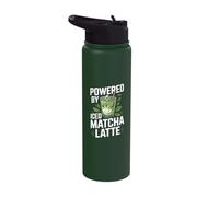 Desarrollado por Iced Matcha Latte Vibrant Green Delight Stainless Steel Insulated Water Bottle
