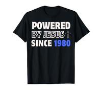 Desarrollado por Jesús Desde 1980 cumpleaños de fe Cristiana Camiseta